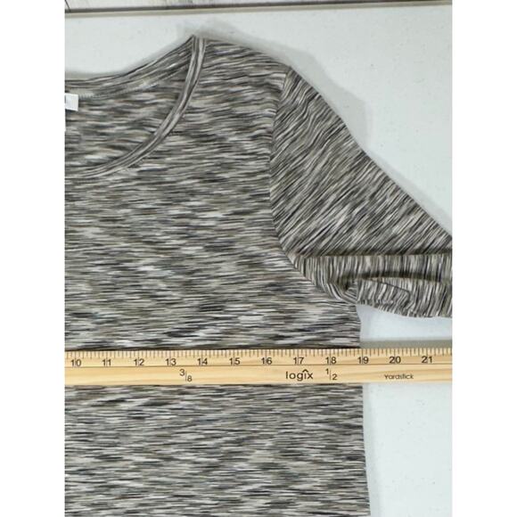 Pure Jill Top Size Large Brown Space Dye 100% Cotton Long Sleeve Soft Casual - Picture 7 of 7
